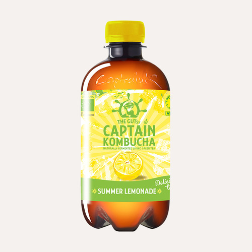 Kombucha Orgánica Limonada Gutsy Captain 400 Ml