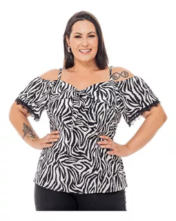 Blusas Plus Size G2 Ciganinha Feminina 48/50 Com Alça 209