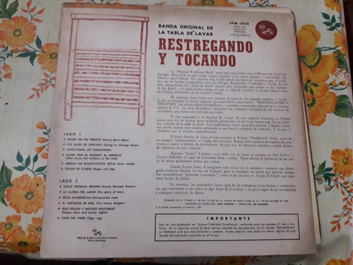 Restregando Y Tocando- Lp 1959 Jazz Original Washboard Band (Usado)