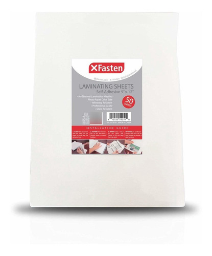 Xfasten Lamina Autoadhesiva Para Plastificar In