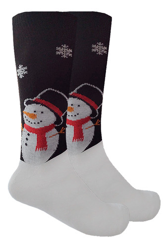 Calcetines Navideños Diseño De Muñeco De Nieve Feliz