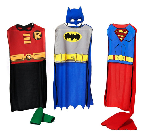 Rubies Dc Comics Kids Action Trio Disfraz De Superhéroe, Peq