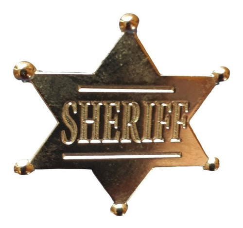 Pin Insignia Metálica Sheriff Comisario Estados Unidos