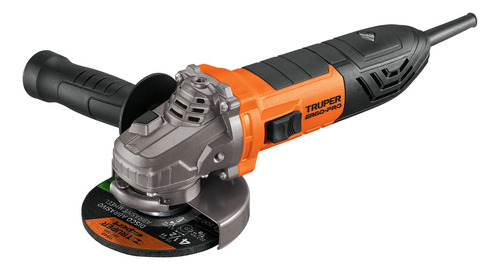 Esmeriladora Angular 4 1/2'' 1100 W Truper Ergo-45110, 127v Color Naranja