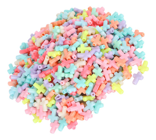 Abalorios De Cruz Acrílica, 500 Piezas, Color Caramelo Grues