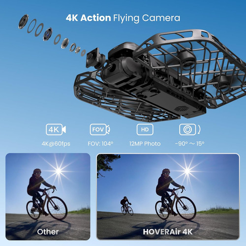 X1 Pro 4k Action Flying Camera, Foldable Drone With Camer...