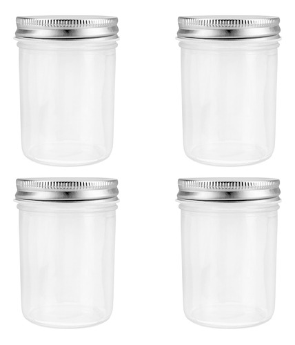 Clear Jars, Tarro De Cristal Para Mermelada, Cereales, 4 Uni