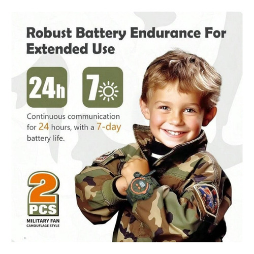 Radios Walkie Talkies Niños Reloj De Pulsera Color 2 Pcs