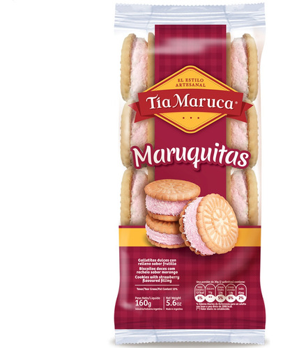 Galletitas Maruquitas Tia Maruca Frutilla - 01mercado