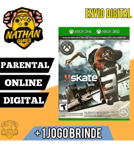 skate 3 - xbox one - midia digital - Nathan games