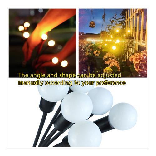 4 Piezas Luz Solar De Luciérnaga Luces Solares 8 Luces
