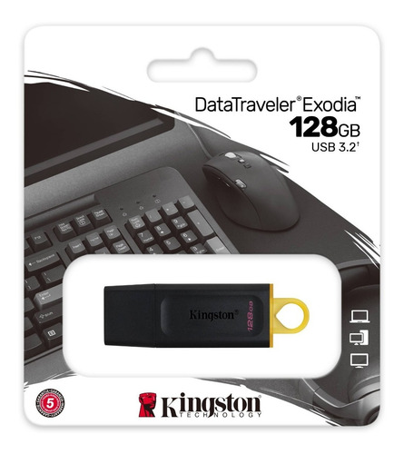 Imagen 4 de 5 de Pendrive 128 Gb Kingston Datatraveler Dtx/128gb