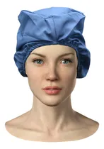 Comprar Cofia De Tela Lisa Azul