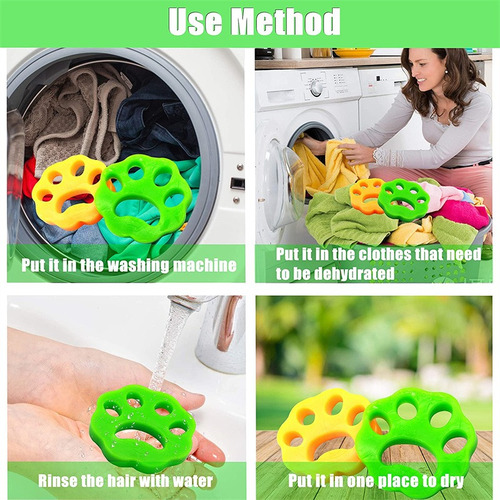 I Removedor De 8 Piezas Lavadora De Pelo Reutilizable