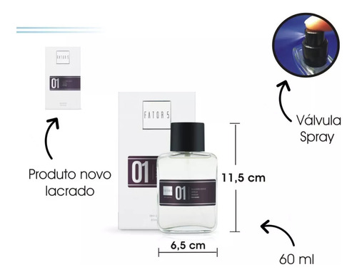 Perfume Fator 5 No 01 - 60ml Ref: Angel