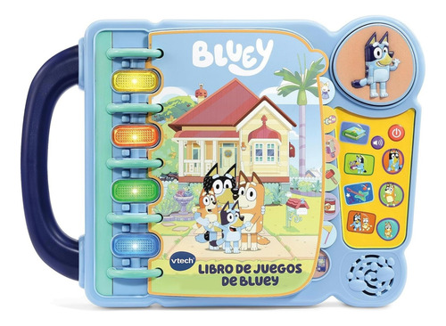 Libro De Juegos Electrónico De Bluey Vtech Español Azul Claro