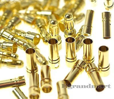 Bala De Oro De La 3,5 Mm Conector De Esc De La Batería (pack