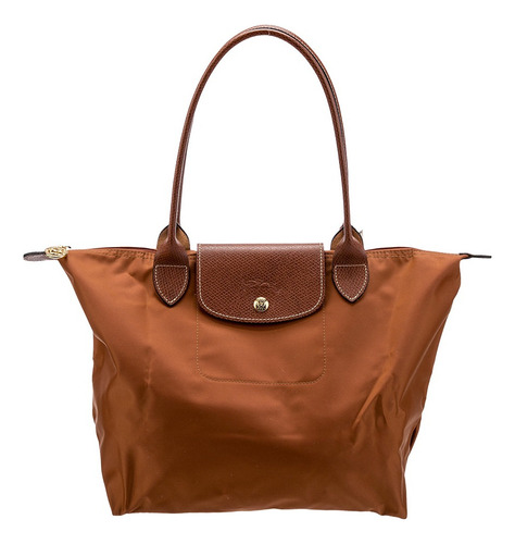 Longchamp Le Pliage Original Bolso Tote Mediano, Ámbar