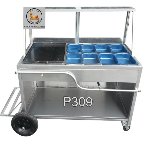 Carrito De Comida 8 Guisados Y Plancha P309