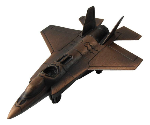 Sacapunta Miniatura Bronce F-22 Raptor Fighter Jet Diecast