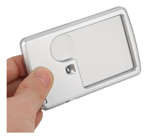 Lupa Para Tarjetas De Crédito 3x 6x Lente Doble Para