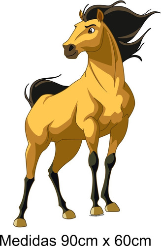 Vinilo Infantil Animales Caballo Spirit 90cm X 60cm