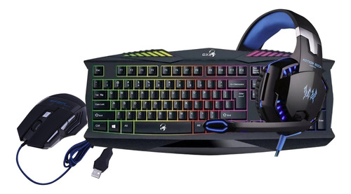 Combo Gamer Auriculares + Mouse + Teclado - Otec