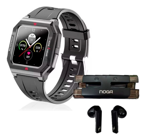 Combo Smartwatch Reloj Deportivo Noga Sw10 + Auriculares Bt