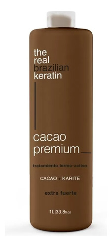 Alisado Cacao Premium X 1l The Real Brazilian Keratin