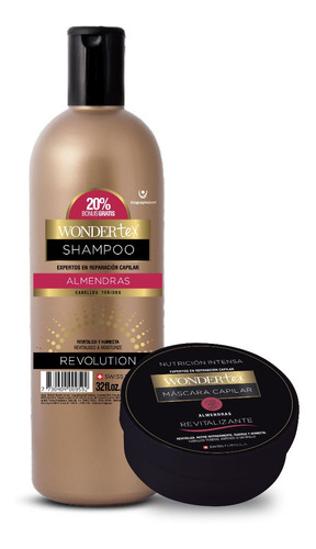  Shampoo Y Máscara Wonder Tex Revolution Almendras