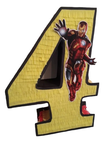 Piñata Números Iron Man Súperheroes Personalizadas