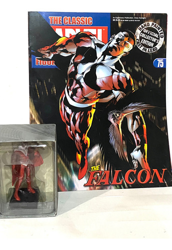 Eaglemoss Marvel Falcon #75 Plomo Importado + Revista