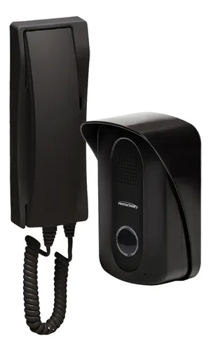 Porteiro Eletrônico Interfone Residencial Protection Pt-270 Cor Preto/preto
