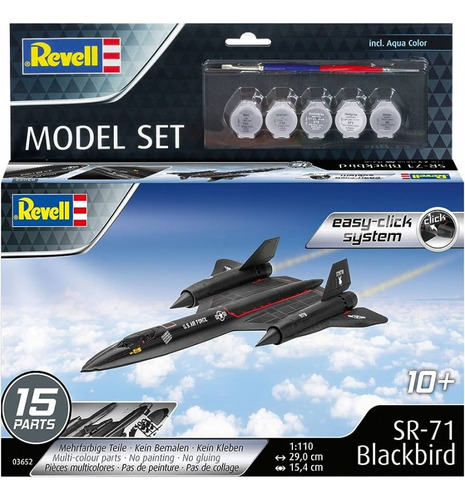 Revell 63652 Model Set Lockheed Sr 71 Blackbird 1:110