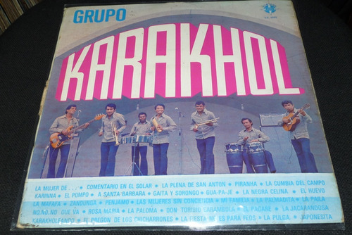Jch- Grupo Karakhol Salsa Cumbia Guarachas Lp Vinilo Peru