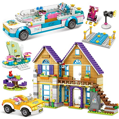 T Tlduewf Girls Building Blocks - Friends Forest House Pop S