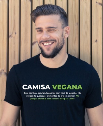Camiseta Engraçada Churrasco Meme Vegano Masculina Presente