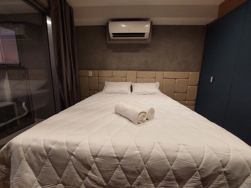 Studio De 25m2 Moderno E Mobiliado Em Santo Amaro (são Paulo), A 400m Do Metro - Pronto Para Usar Ou Alugar