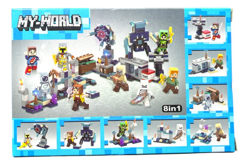 Set Minifiguras Minecraft My World Bloques De Construccion