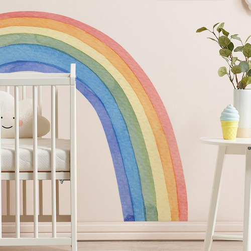 Adhesivo De Pared De Arco Iris Grande Para Niñas, Habitación