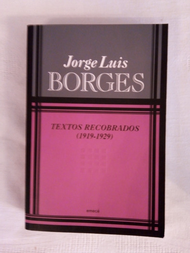 Textos Recobrados (1919 - 1929) Jorge Luis Borges