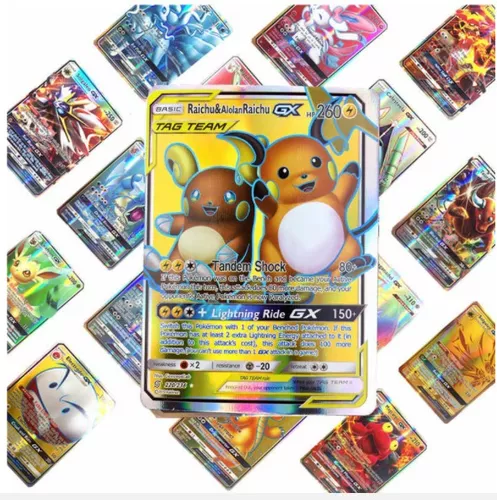 60 Cartas Pokemon GX EX e Ultra Raras Lindas e Brilhantes - Proxy