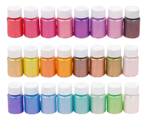 Botellas Slime Pigment Mica Para Hacer Jabón, Color Resina