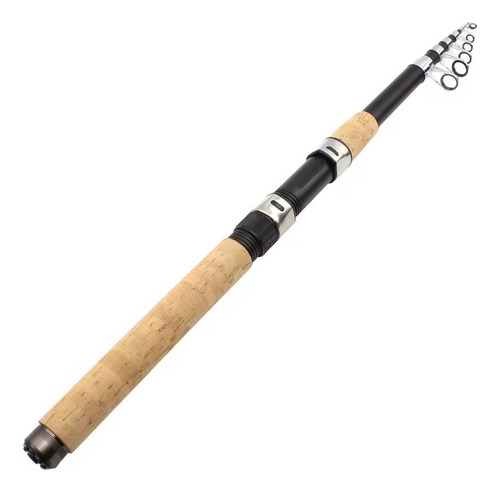 Caña Telescopica 3.6m Mango Corcho Pesca Pejerrey Mar Negro