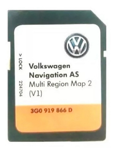 Cartao Sd P/ Gps Multimidia Vw (v1) C/ Mapas Multi Região