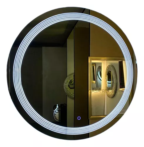 Espejo CIRCULAR Luz trasera 70 cm  Fabrica de espejos con luz led touch