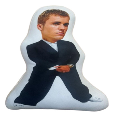Cojín Kamex De Justin Bieber Chiquito 40x40 Cm_tela Lisa Blanco Liso