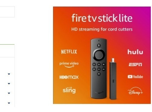 Adaptador Fire Tv Stick Lite Control Remoto