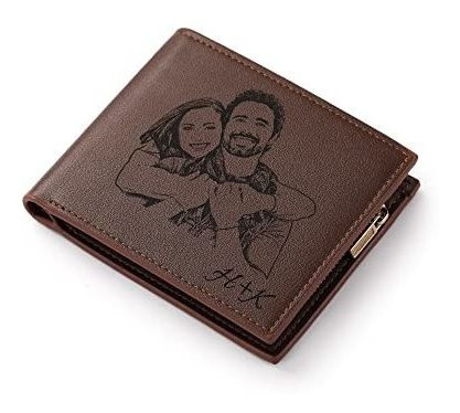 Cartera Personalizada Para Hombres Con Foto Grabada, Vg8dy