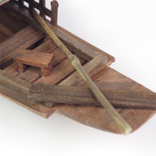 Imagen 6 de 9 de Barco De Vela Modelo De Canoa De Barco De Madera Antiguo